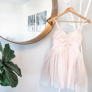 Blush Tulle Cocktail Dress